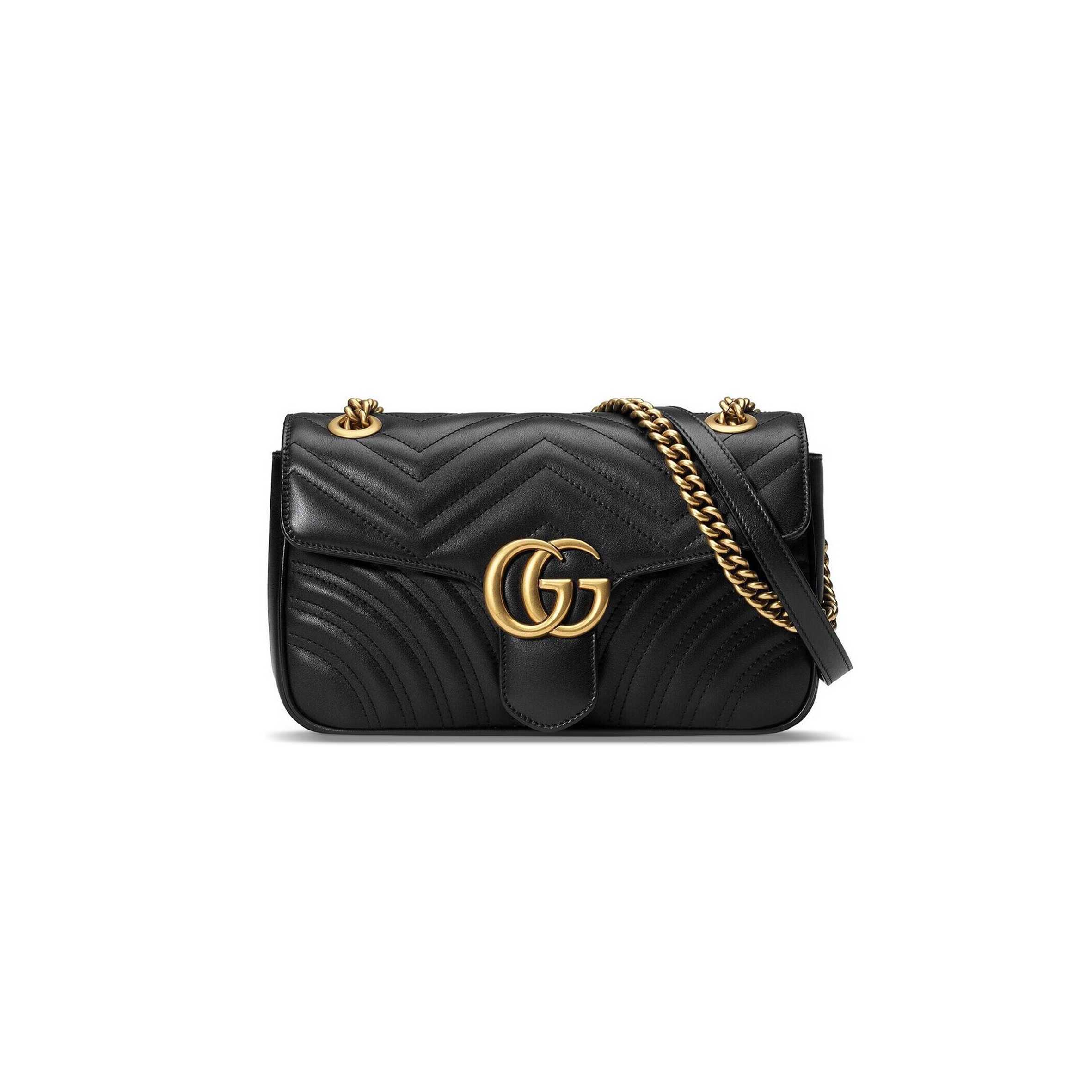 GUCCI MARMONT SMALL MATELASSE SHOULDER BAG 443497 (26*15*7cm)